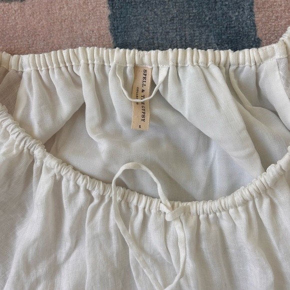 Spell white linen dress size medium - Picture 3 of 3